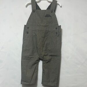 FAO Schwarz Black and White Overalls with Sturdy Fabric